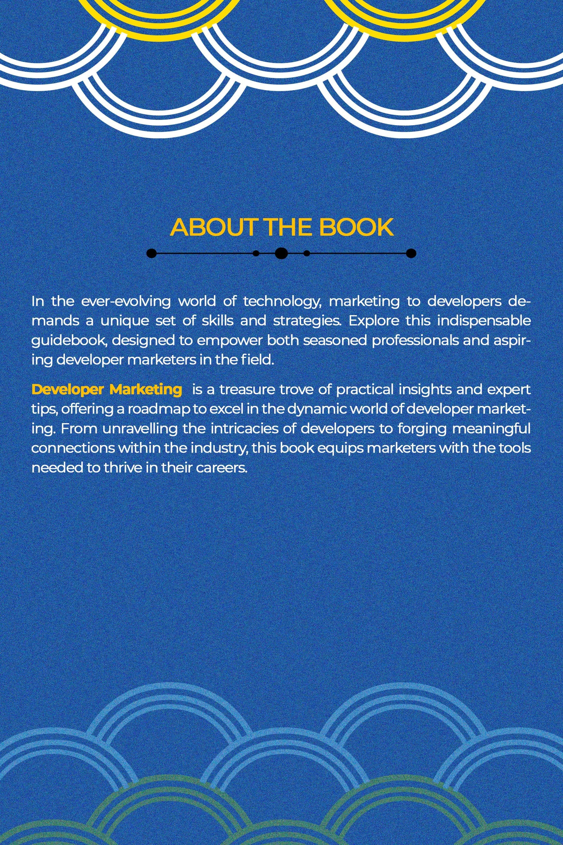 Developer marketing back cover